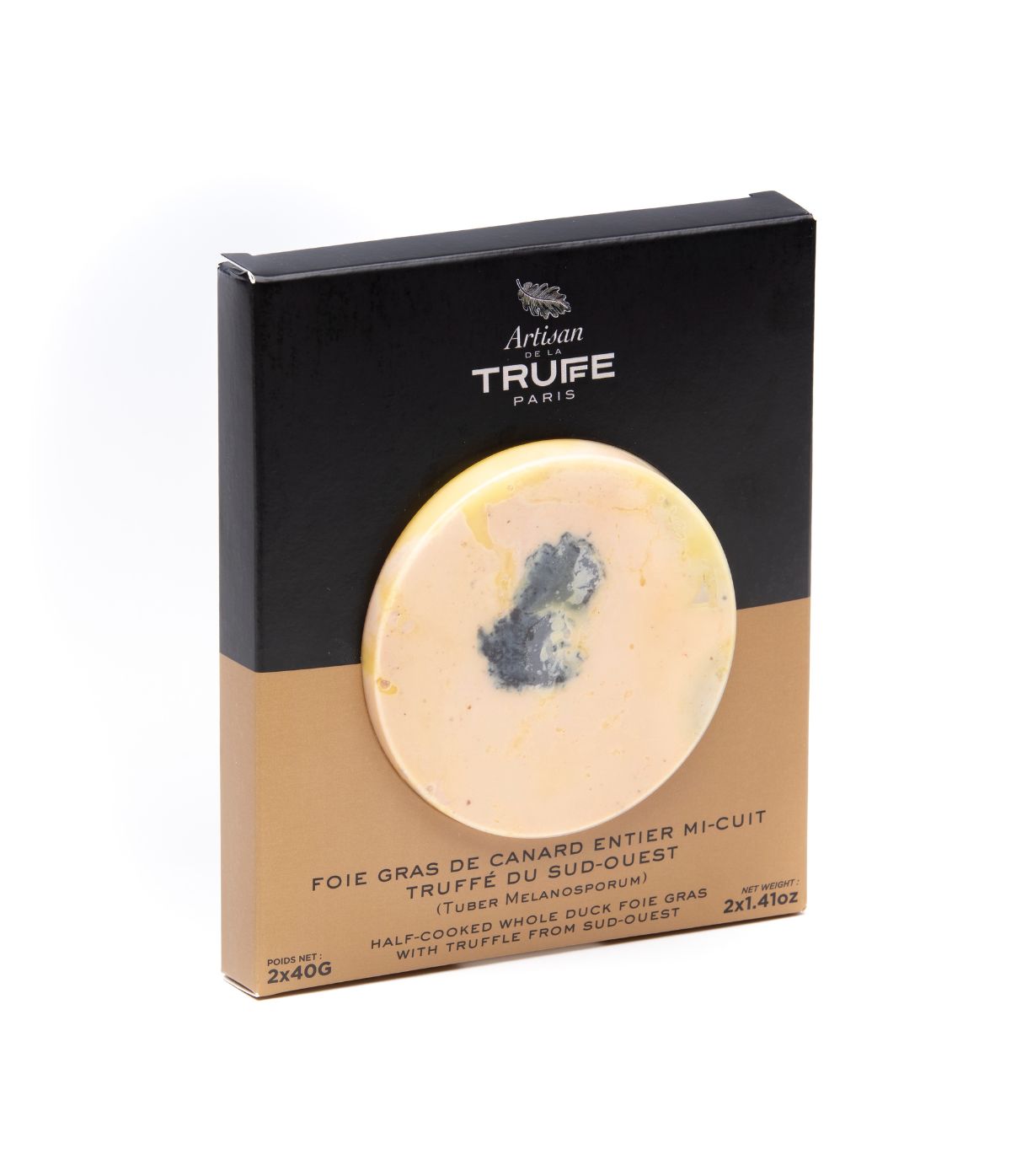 Duo de foie gras de canard entier truffé mi-cuit 2x40g Artisan de la Truffe